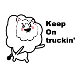 English conversation of the lion sticker #5716537