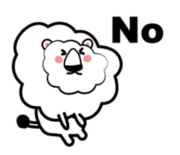 English conversation of the lion sticker #5716538
