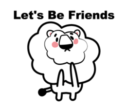 English conversation of the lion sticker #5716541