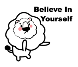 English conversation of the lion sticker #5716545