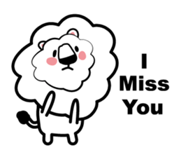 English conversation of the lion sticker #5716549