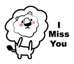 English conversation of the lion sticker #5716549