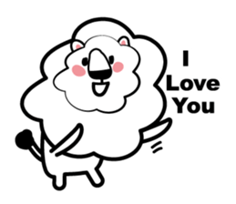 English conversation of the lion sticker #5716550