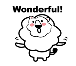 English conversation of the lion sticker #5716551