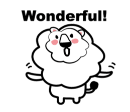 English conversation of the lion sticker #5716551
