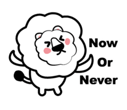 English conversation of the lion sticker #5716553