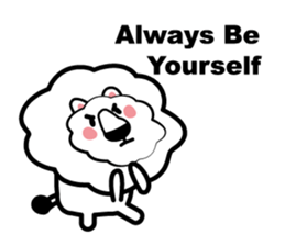 English conversation of the lion sticker #5716554