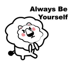 English conversation of the lion sticker #5716554