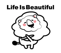 English conversation of the lion sticker #5716556