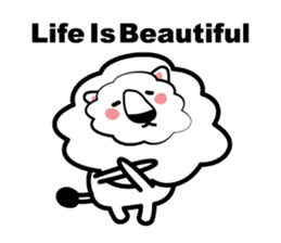 English conversation of the lion sticker #5716556