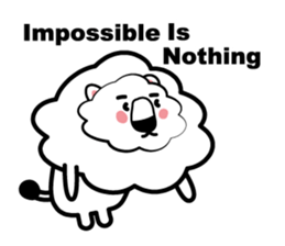 English conversation of the lion sticker #5716559