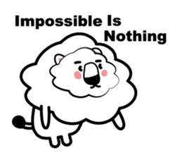 English conversation of the lion sticker #5716559