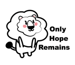 English conversation of the lion sticker #5716561