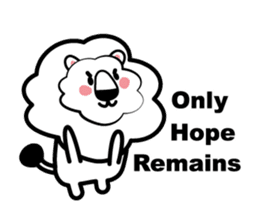 English conversation of the lion sticker #5716561