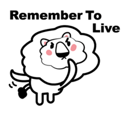 English conversation of the lion sticker #5716563