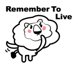 English conversation of the lion sticker #5716563