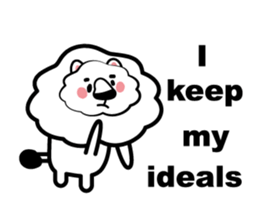 English conversation of the lion sticker #5716565