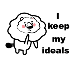 English conversation of the lion sticker #5716565