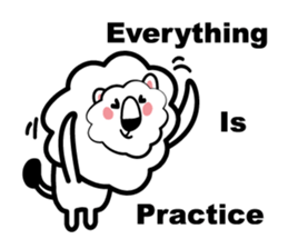 English conversation of the lion sticker #5716569