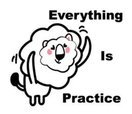 English conversation of the lion sticker #5716569