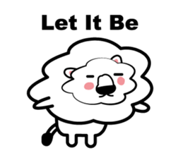 English conversation of the lion sticker #5716570