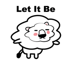 English conversation of the lion sticker #5716570