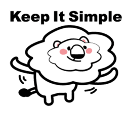 English conversation of the lion sticker #5716571