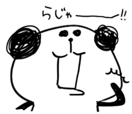 Jyanaipanda&Jyanairabbit by peco sticker #5716773