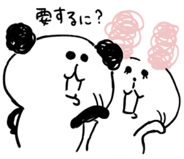 Jyanaipanda&Jyanairabbit.2 by peco sticker #5716939