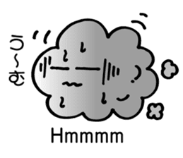 Stickers of Sun, clouds, stars and moon. sticker #5717017