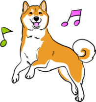 Shiba Inu, the brushwood dog from Japan sticker #5717031