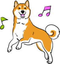 Shiba Inu, the brushwood dog from Japan sticker #5717031