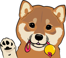 Shiba Inu, the brushwood dog from Japan sticker #5717034