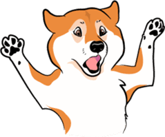Shiba Inu, the brushwood dog from Japan sticker #5717052