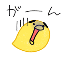 Yellow birds with thick eyebrows. Vol.2 sticker #5717063