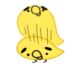 Yellow birds with thick eyebrows. Vol.2 sticker #5717071