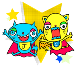Super Hero Cat Brothers sticker #5717197