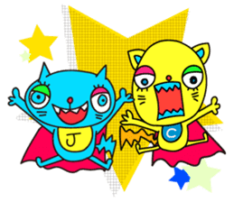 Super Hero Cat Brothers sticker #5717197