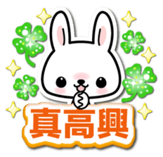 Bunny 3D Sticker ( Chinese ) sticker #5717506