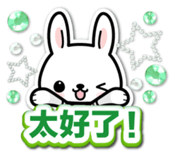 Bunny 3D Sticker ( Chinese ) sticker #5717510