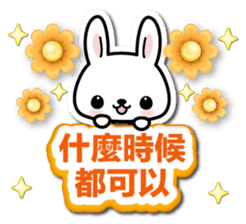 Bunny 3D Sticker ( Chinese ) sticker #5717532