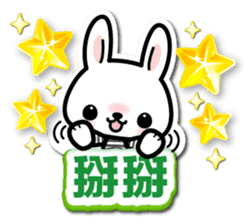 Bunny 3D Sticker ( Chinese ) sticker #5717534