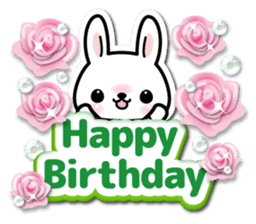 Bunny 3D Sticker ( Chinese ) sticker #5717538