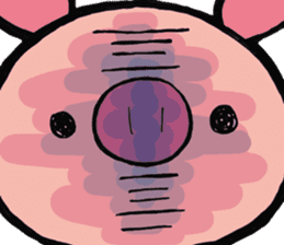 Wolf named Alone, and Pig named Pinkish sticker #5717636