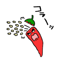Red pepper-kun sticker #5718095