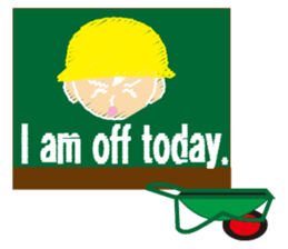 Construction people sticker #5718126