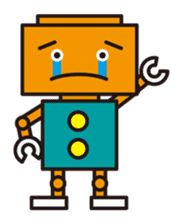 Simple and colorful robots sticker #5718312