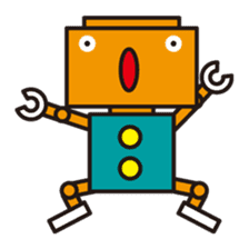 Simple and colorful robots sticker #5718313