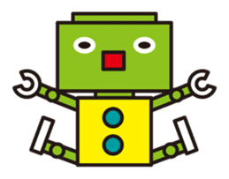 Simple and colorful robots sticker #5718314
