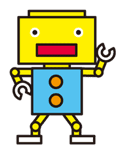 Simple and colorful robots sticker #5718315